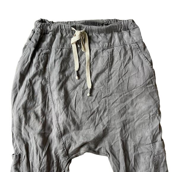 Free People Movement Rise To The Sun Harem Pants Gray Drawstring Size XS - Picture 3 of 6